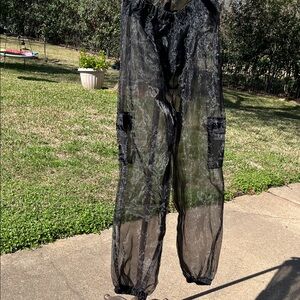 Sheer Black Pants